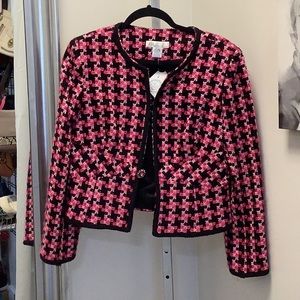 ABR NewYork Pink Patterned Jacket, Women’s Size 10